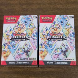Pokemon Cards Scarlet and Violet Prismatic Evolutions 2 Booster Bundle