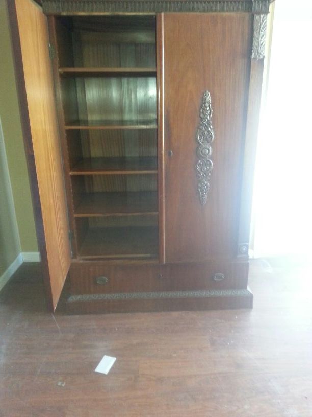 18th century vanity and armoire