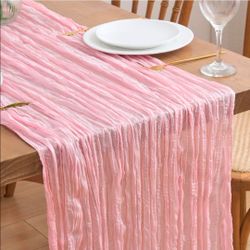 Blush Pink Cheesecloth Table Runner Fall Sheer Wedding Decor 10FT
Pink Rustic Gauze Boho Cheese Cloth Long Farmhouse Dining Table Runners Fabric for E