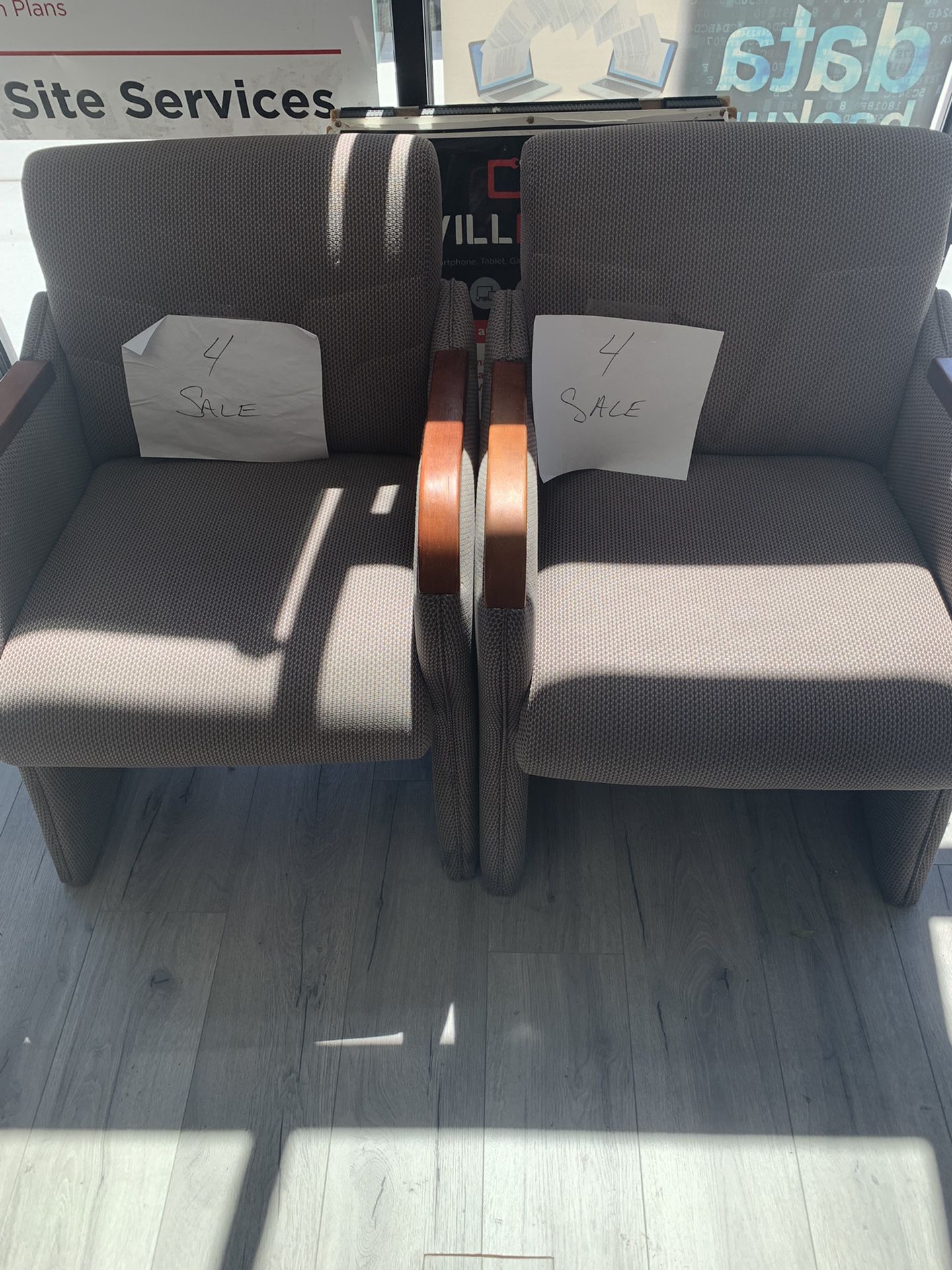 Beige Office Chairs $50ea