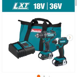 18V LXT Lithium-Ion Cordless Compact 2-Piece Combo Kit (Driver-Drill/Impact Driver)
