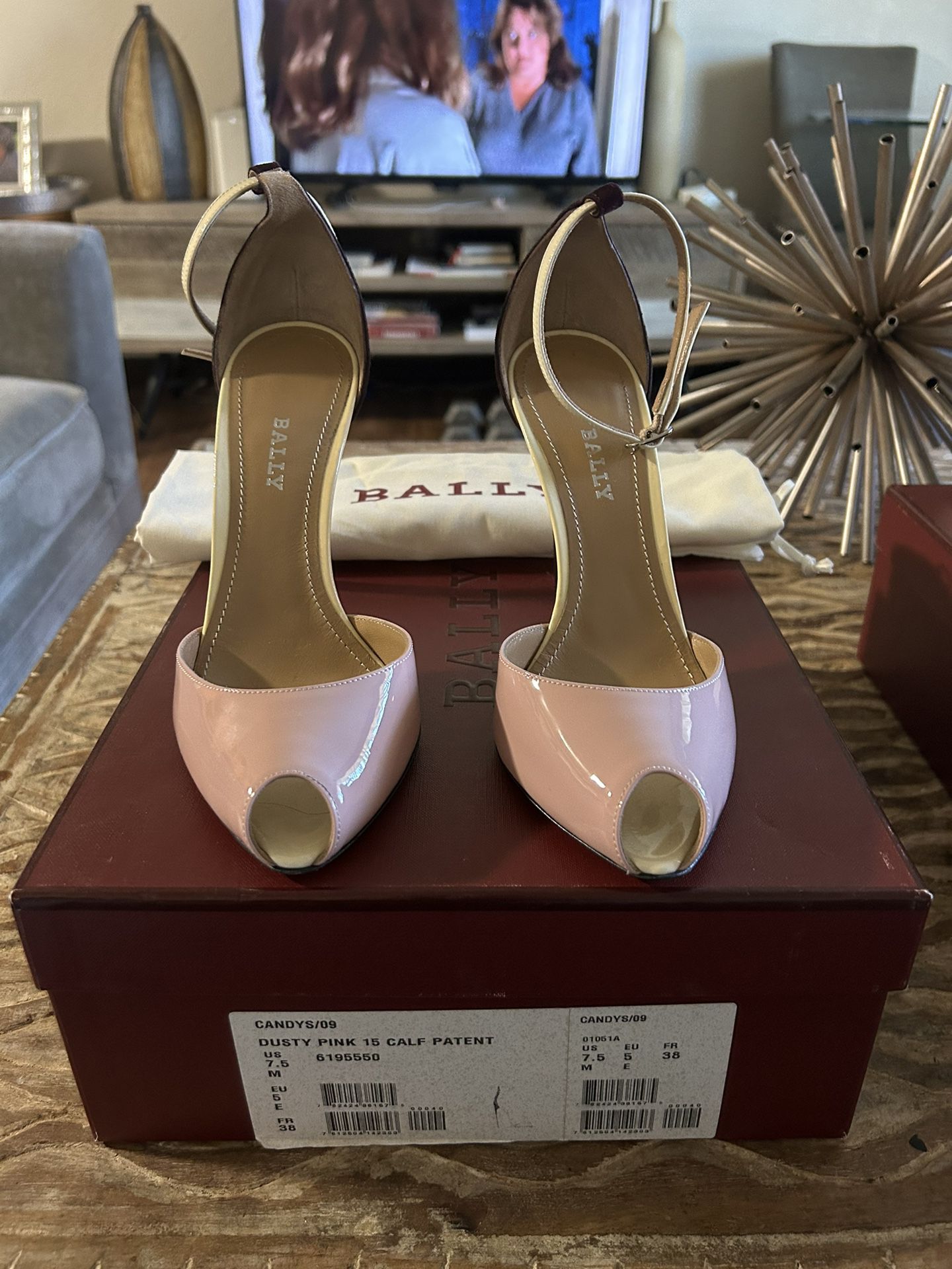 Dusty Pink Calf Patent Shoe