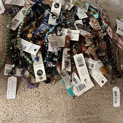 Lot Of 50+ Stands Of Beads