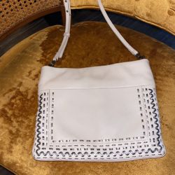 The Sak Leather Ivory Shoulder Bag