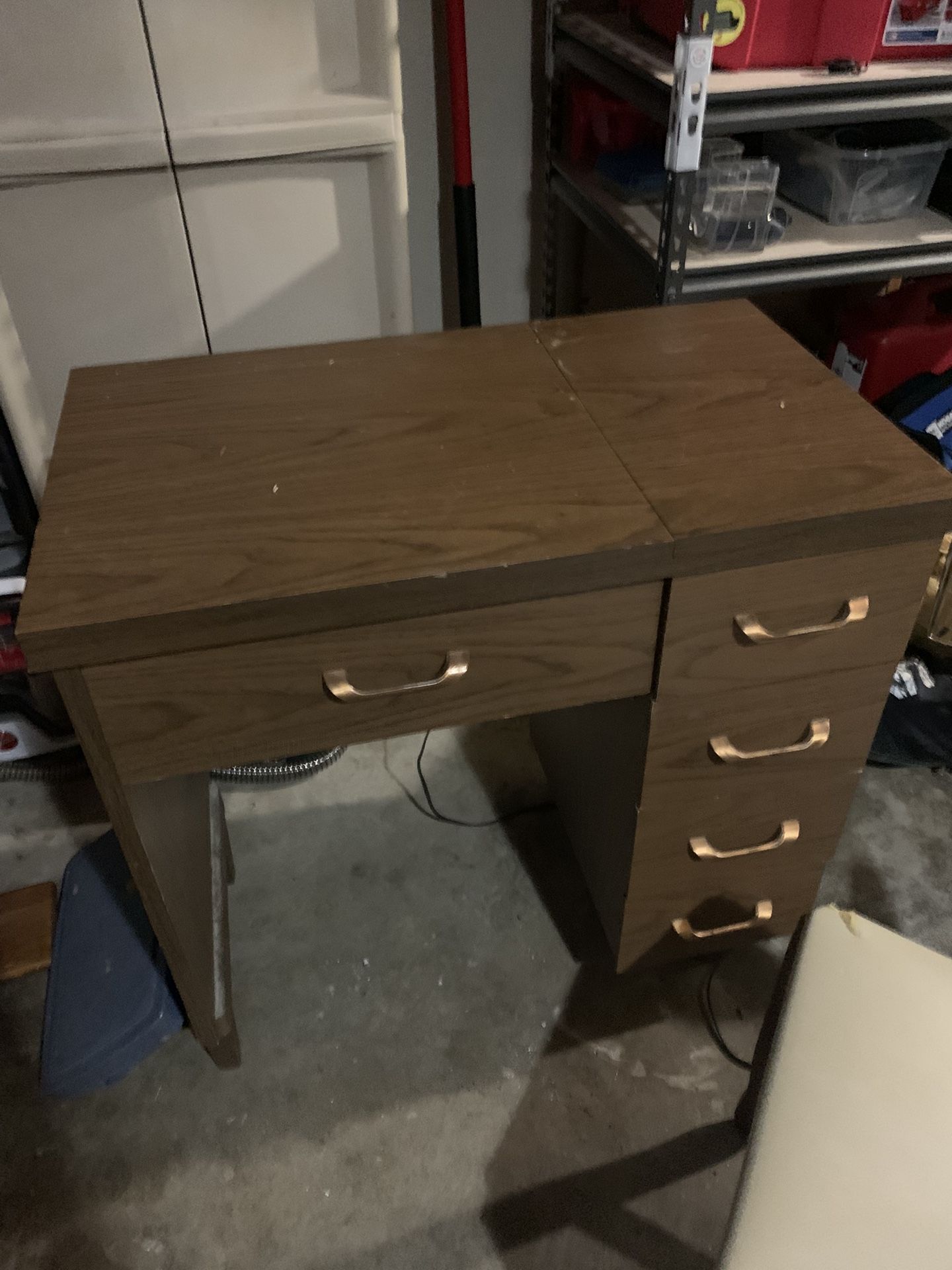 Old Sew Machine and Table And Chair