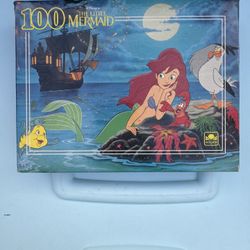 Golden Disney's The Little Mermaid 100 Piece Puzzle Vintage - Ariel and Friends
