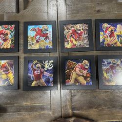 49ers 8 Game illustration Art For Season Ticket Members Framed 