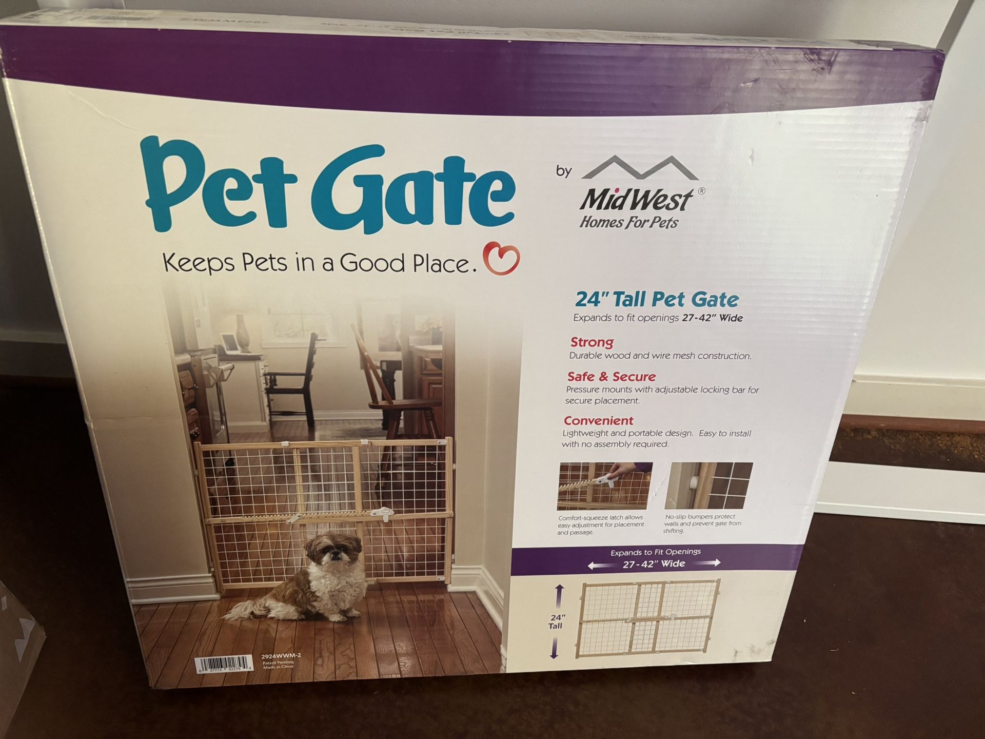 New 24 Inch Pet Gate