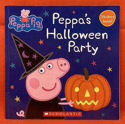 Peppa’s Halloween Party children’s book paperback with stickers Peppa Pig