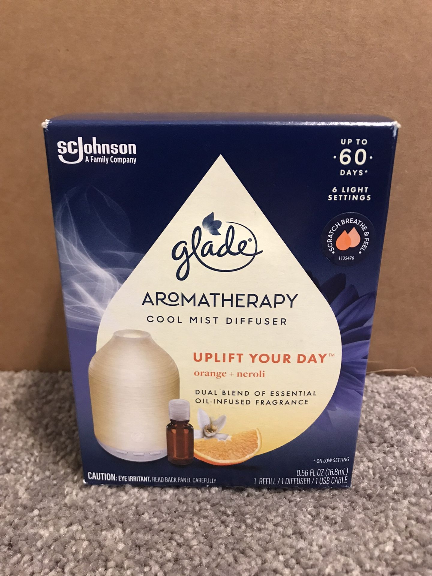 Aromatherapy Cool Most Diffuser- Essential Oils by Glade (NEW)