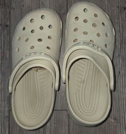 Crocs Classic Clogs  bone off-white size women 7 fits more like size 6