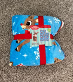 Rudolph Throw Blanket