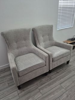 2 Like New Elegant Accent Chairs.