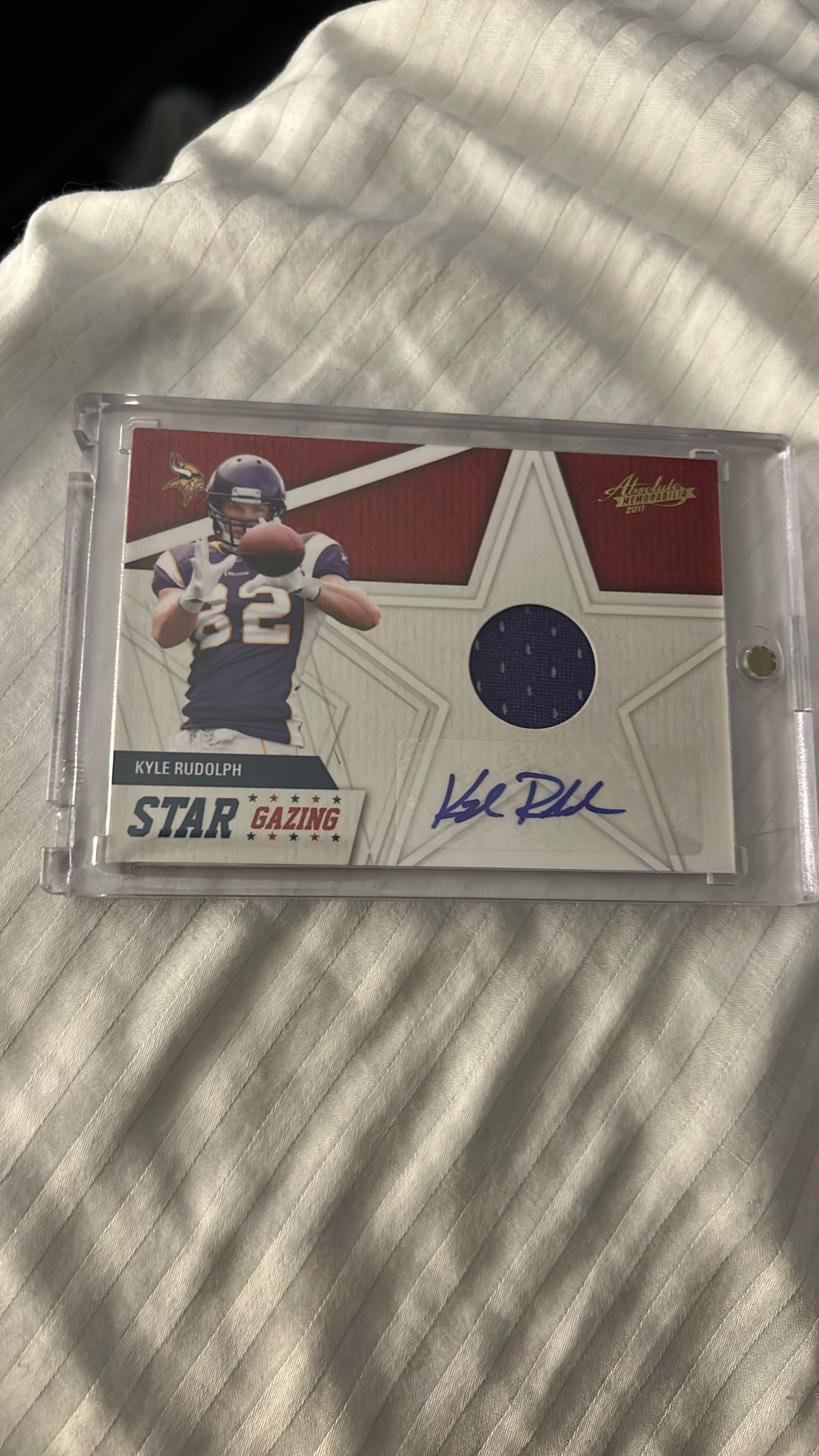 2011 Kyle Rudolph Star Gazing Patch Auto /49