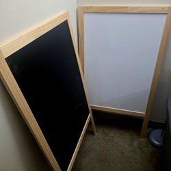 IKEA Black White Board - Easel