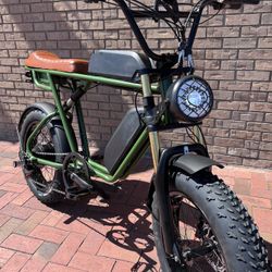 750W Dual Battery/Dual Rider-Electric E-bike, 26ah, 80 Mile Range(Long Seat) W/FREE HEAVY DUTY CHAIN LOCK (4ft/10mm)