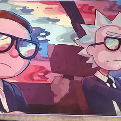 Rick and Morty LED Gaming Mouse Pad – Large RGB Desk Mat