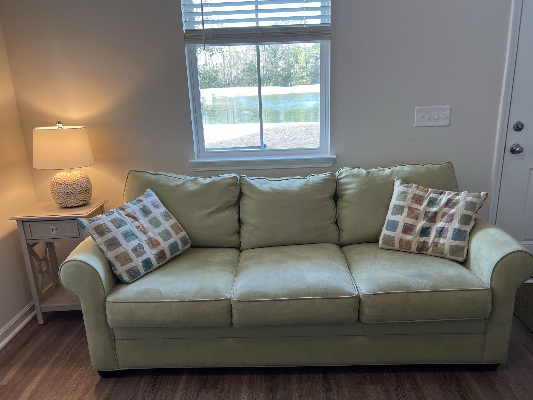 Microfiber sofa From Cindy Crawford Collection