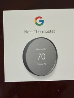 Google Nest Thermostat (2020 Model) in excellent working condition.  * Fully tested and factory reset * Original box included * Mounting screws includ