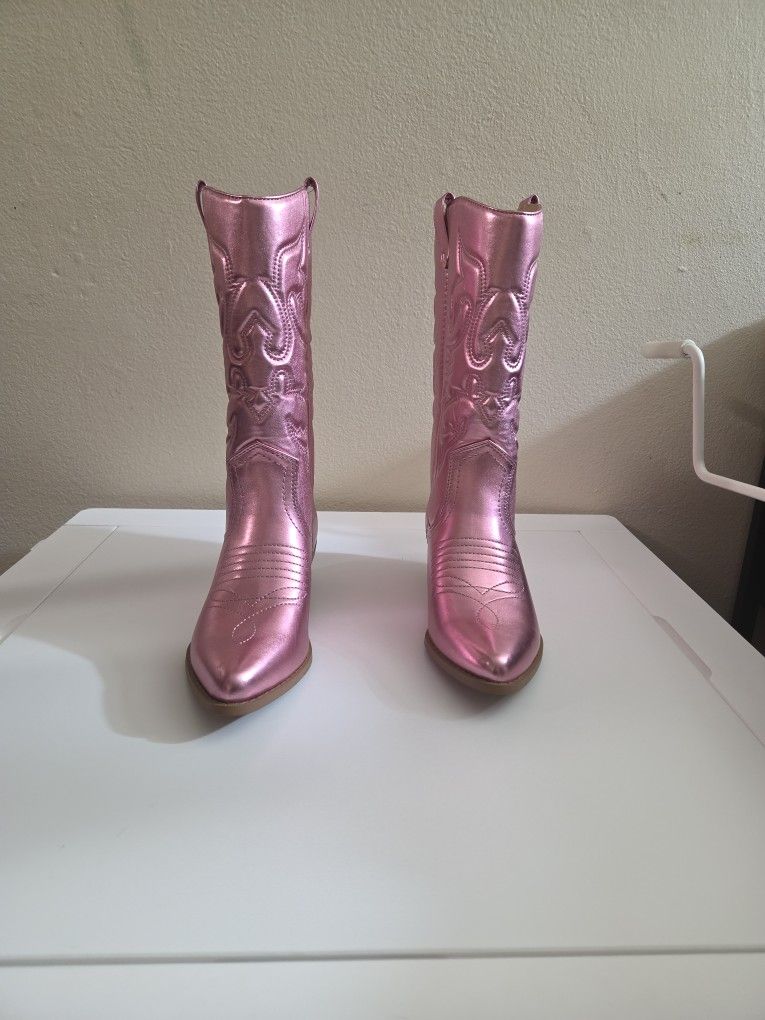 Beautiful Pink Cowboy Boots π’