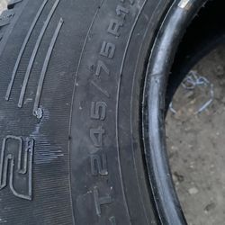 One LT 245 75 17 Tire 