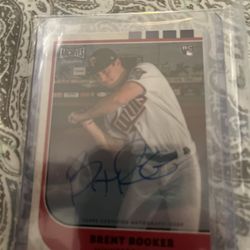 Brent Rooker Topps Rookie Auto Card