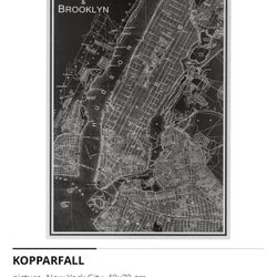 The map of New York is decorated with a picture frame for protection