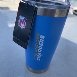 New!! Perfect Charger Fan Gift 21 OZ Tumbler Cup NFL Chargers  Hot Or Cold Drinks