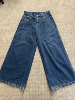 パンツ 90s Kikwear rave jeans Made in USA Vintage 90s Y2K Kik Wear Knet Nylon Baggy Wide Leg Rave