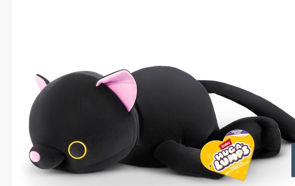 Weighted Black Cat Stuffed Animal