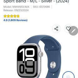 Apple Watch 10 (GPS) 46mm Unlocked