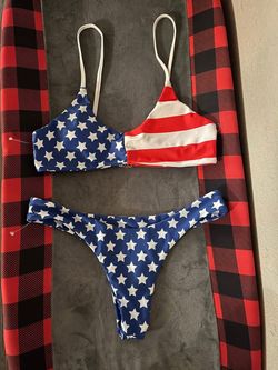 American Flag Two-Piece Bikini Set