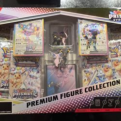 Pokemon including 2 Prismatic Evolutions Figure Collection Boxes