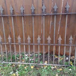 Antique Iron Fence Panel 1829