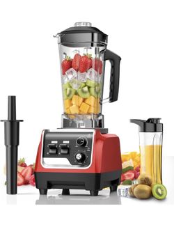 Professional Nutrition Blender-Red/Maroon base.With digital/control Panel
