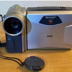 Sharp ViewCam VL-AH130 Hi8 8MM Video Camcorder TESTED WORKING Clean Playback