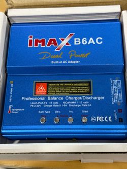 IMAX B6AC Dual Power Lipo Battery Balance Charger/Discharger New (open Box)