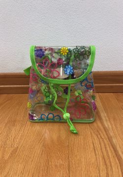 Child’s floral plastic mini backpack