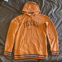 Nike Texas Longhorns Retro Fleece Pullover Hoodie Mens Small DR3457-802