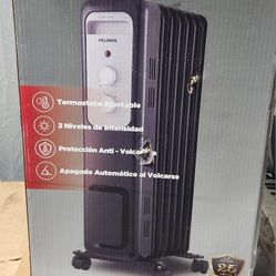 Electric Space Heater with
Thermostat  Pelonis 
1,500-Watt Oil-Filled
Radiant 