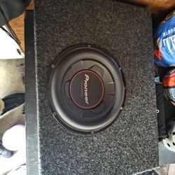 Pioneer 12 Inch Sub In A Truck Style Kicker Box 