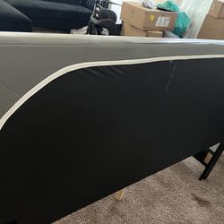 Full leather bed frame