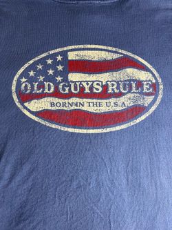 Old Guys Rule American Flag Men’s XL T-Shirt