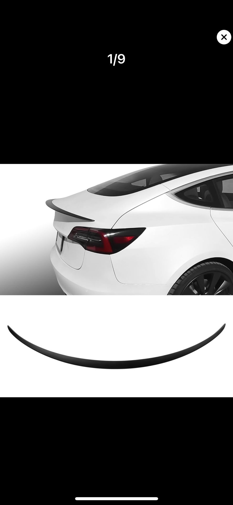 Spoiler for Tesla Model 3