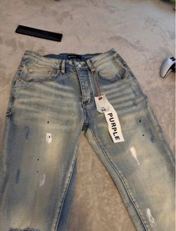 Purple jeans