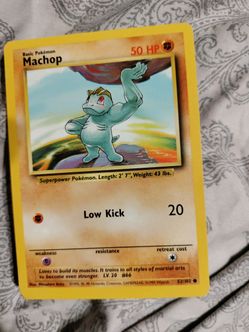 First Edition Pokemon Card Machop