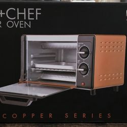 NEW ECO+CHEF Toaster Oven Copper Series 800 Watt