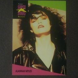 1991 ProSet Alannah Myles #80 Pop Singer Card Music Musicards Superstars Vintage Collectible Pro Set