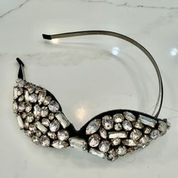 Black/silver Beaded Hairband 