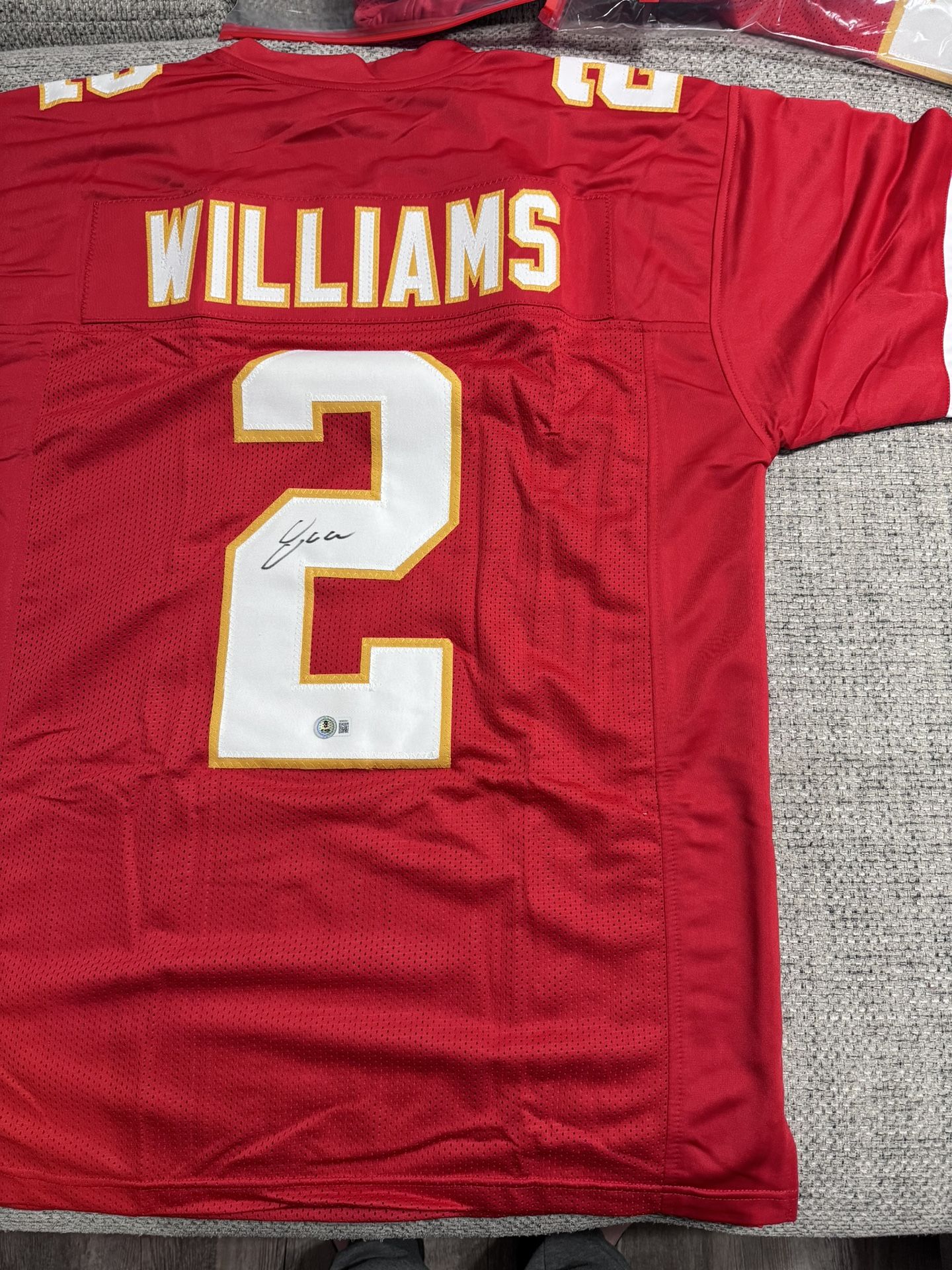 Joshua Williams Signed Autograph Custom Jersey - Beckett Coa - Kansas City Chiefs